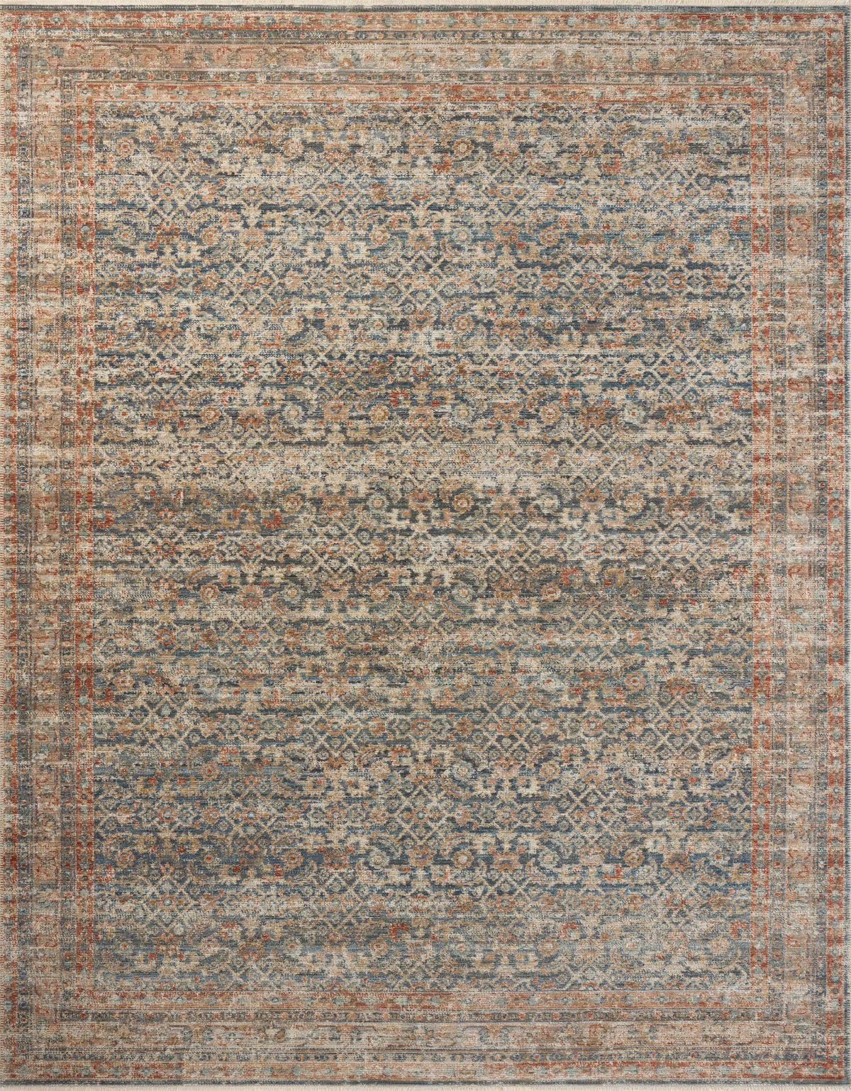 Heritage Blue / Rust — a Loloi rug at Laurie Yapp Home.