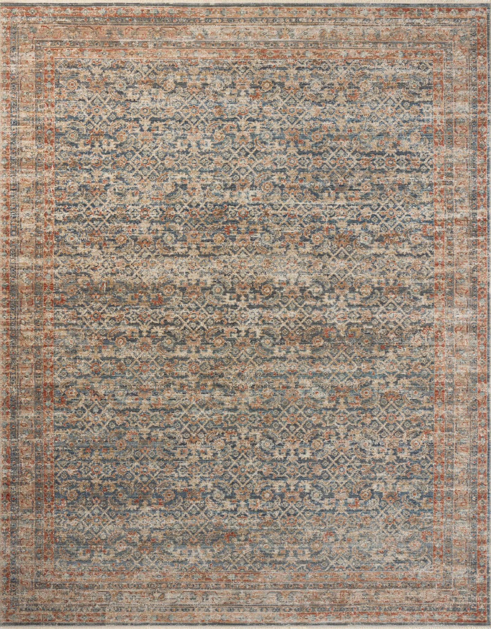 Heritage Blue / Rust — a Loloi rug at Laurie Yapp Home.