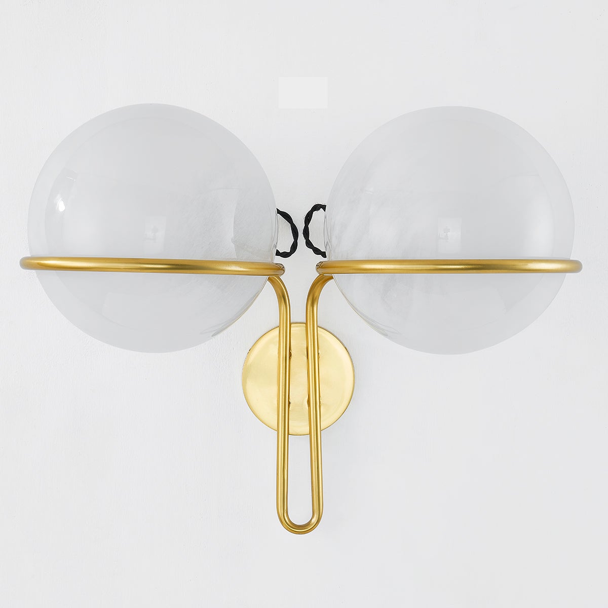 Hingham Wall Sconce in aged brass — a Hudson Valley wall sconce for bathrooms, hallways, and living rooms at Laurie Yapp Home.