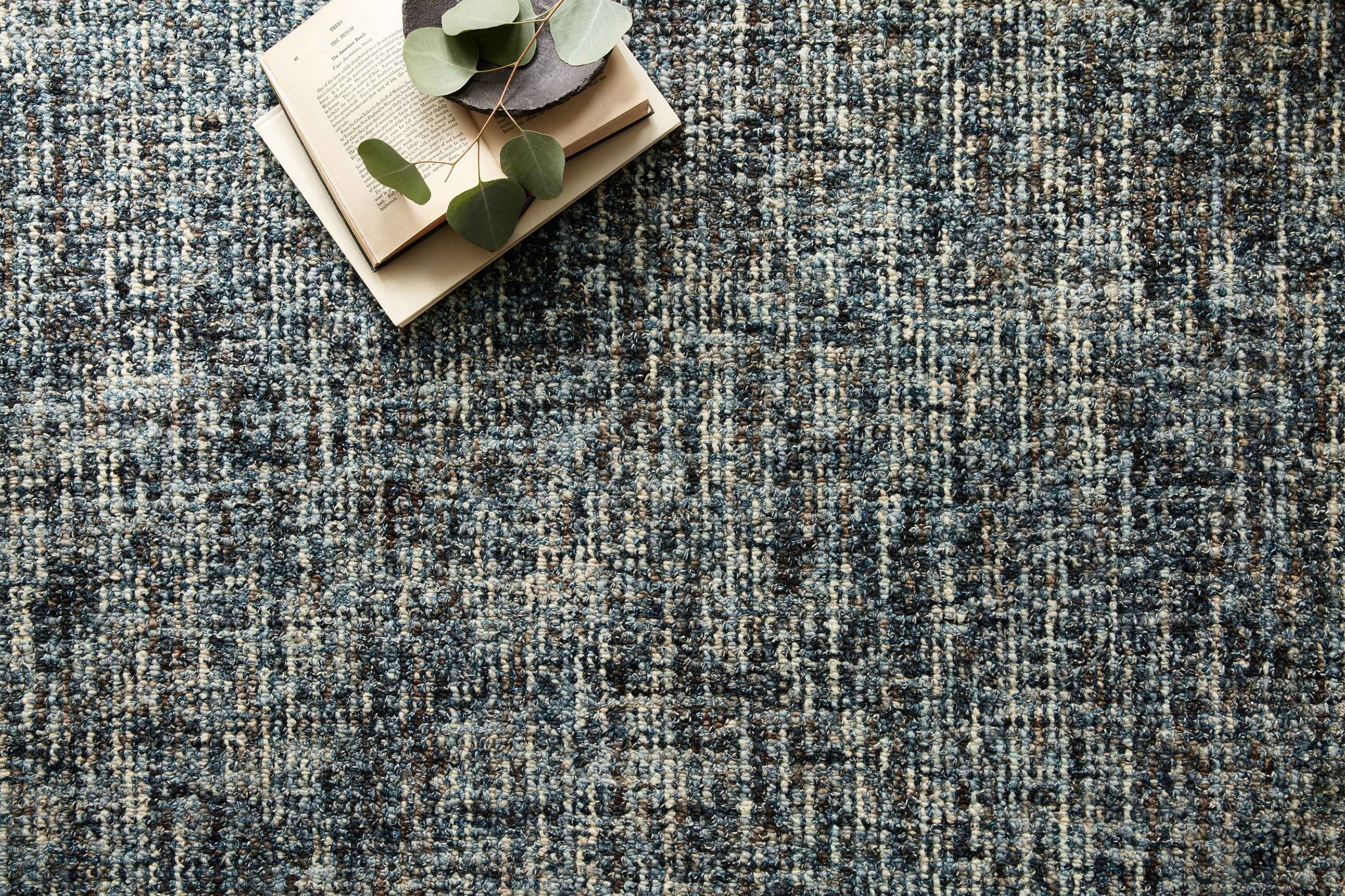 Harlow Denim / Charcoal shown from a different angle to reveal its pattern.