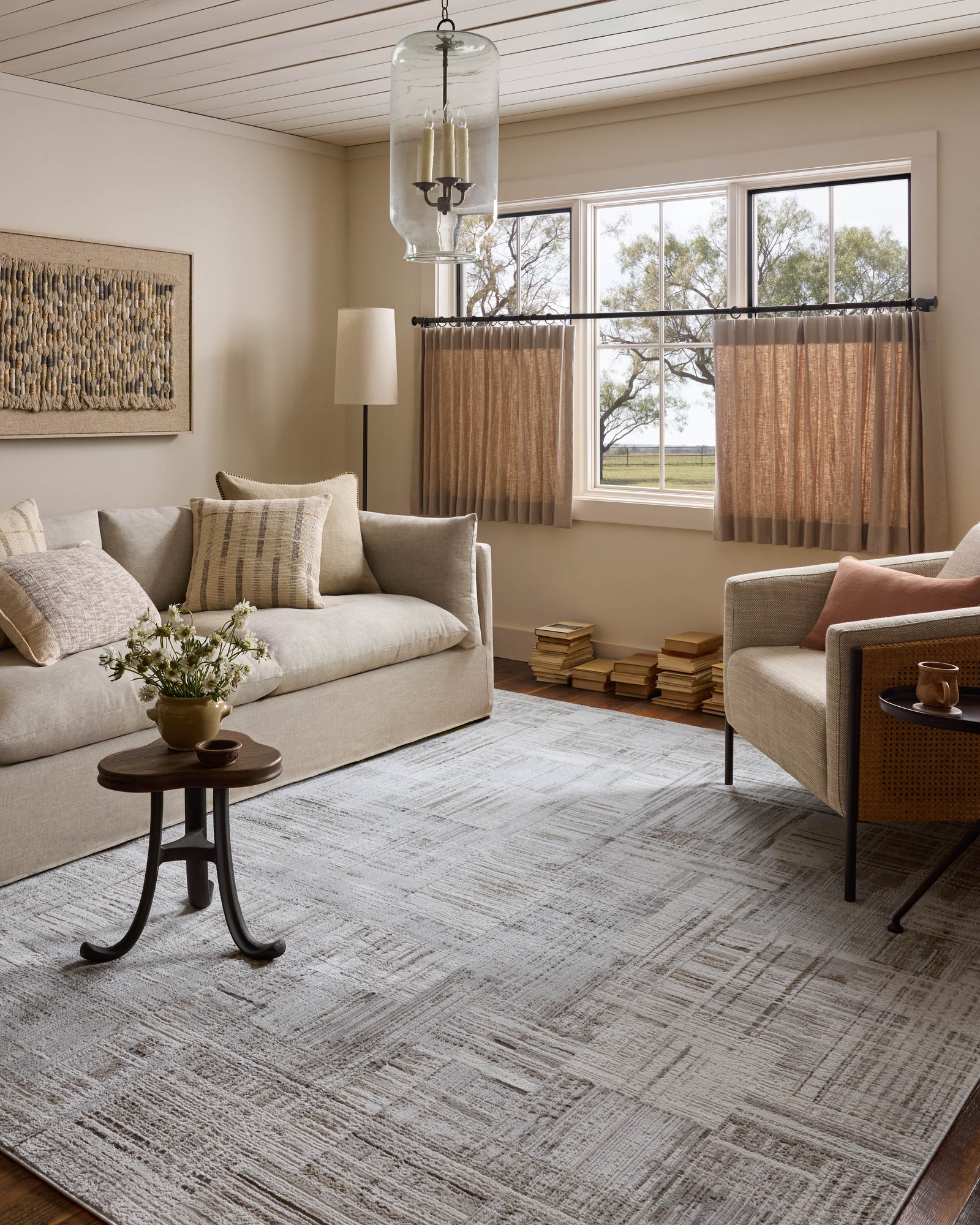 Hollis Pebble / Ivory — a Loloi rug at Laurie Yapp Home.