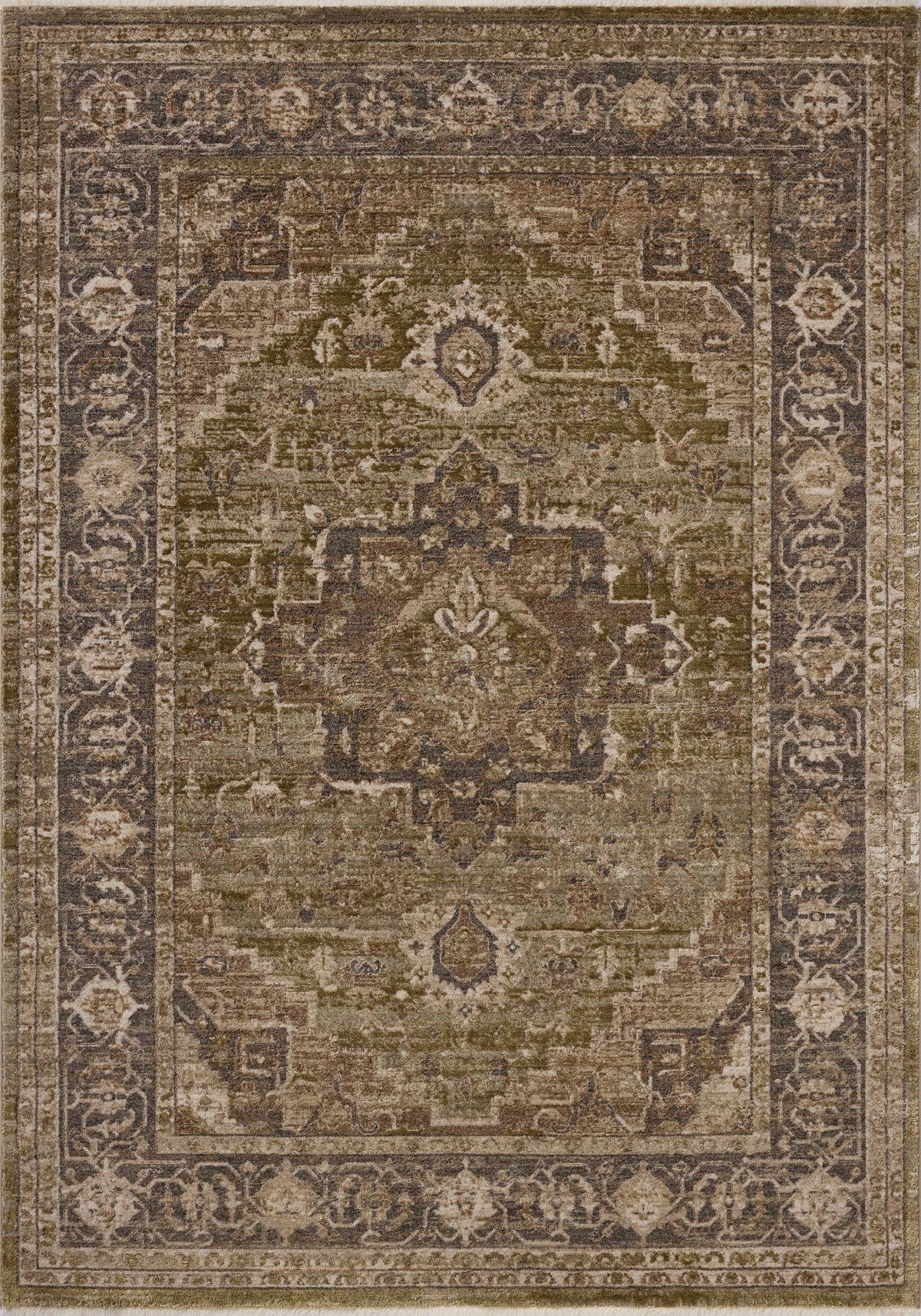 Haywood Moss / Charcoal — a Loloi rug at Laurie Yapp Home.