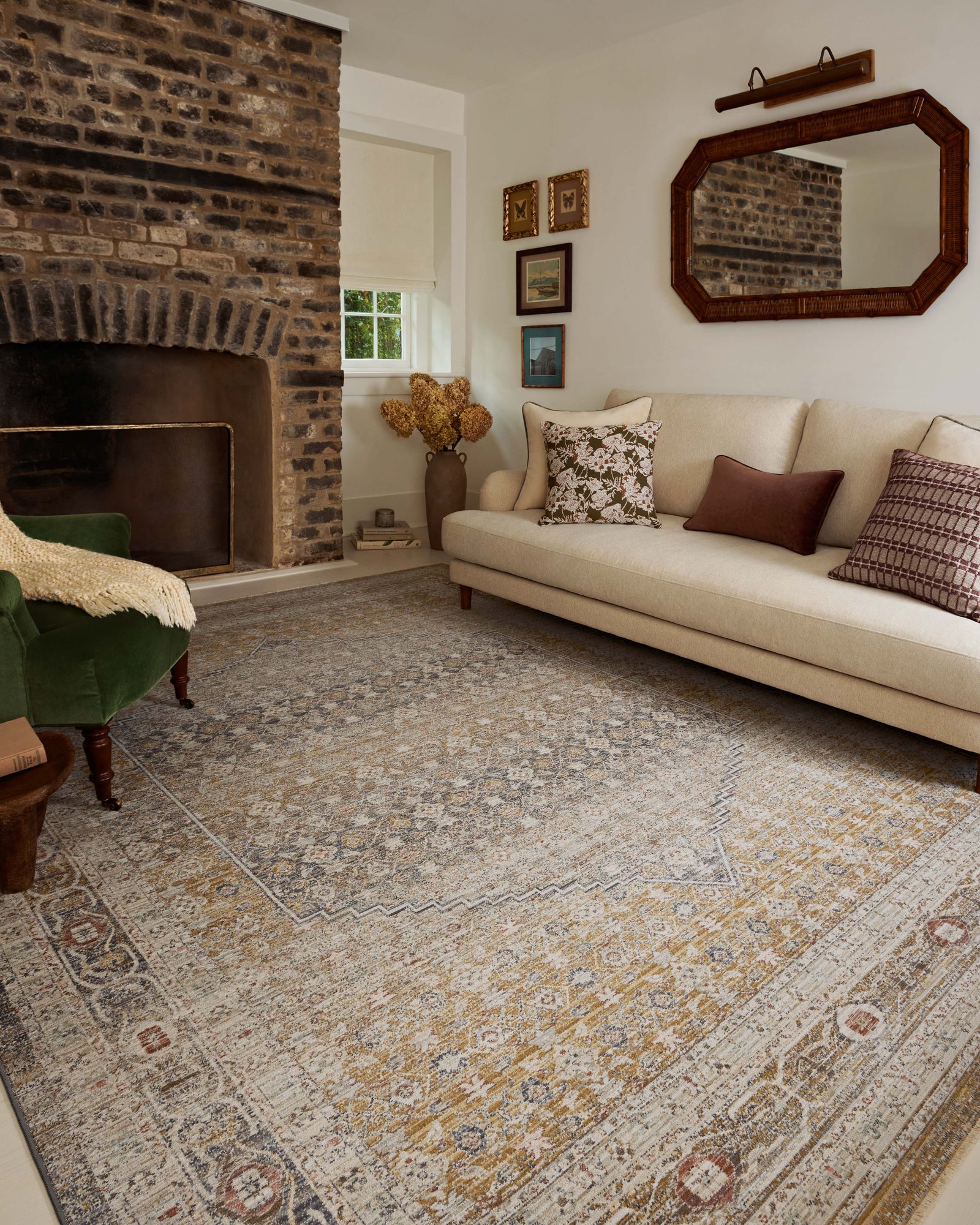 Ida Stone / Gold — a Loloi rug at Laurie Yapp Home.