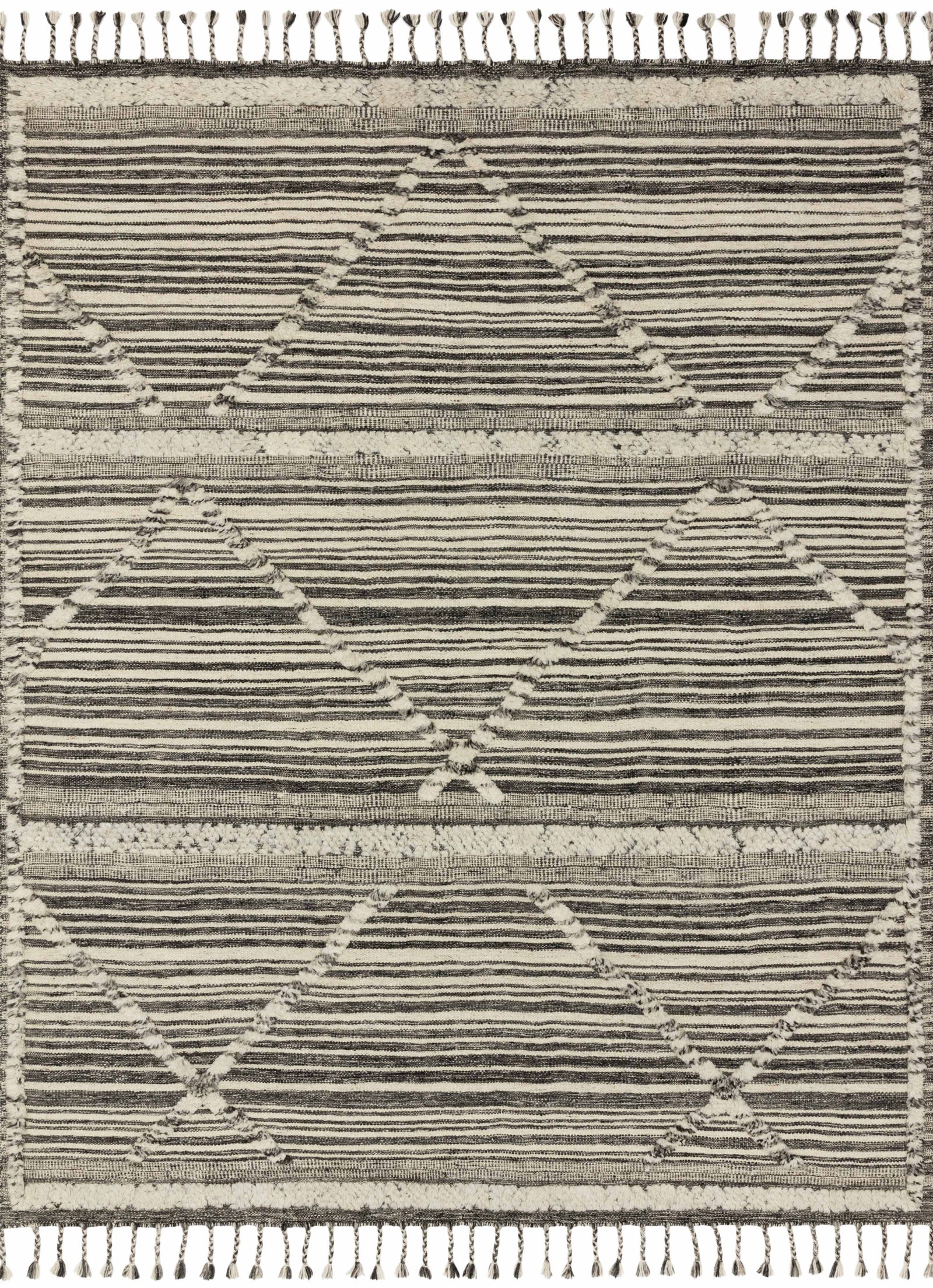 Iman Ivory / Charcoal — a Loloi rug at Laurie Yapp Home.