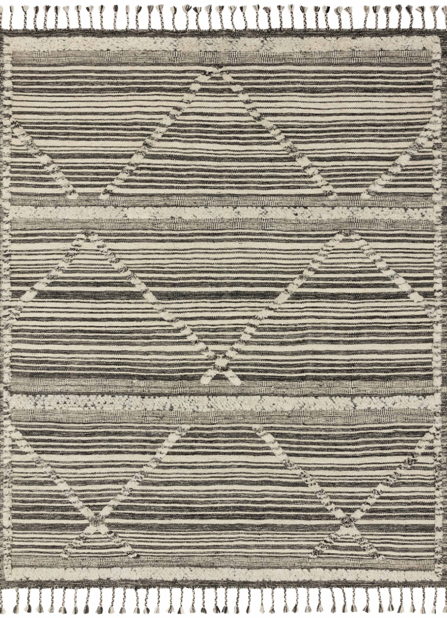 Iman Ivory / Charcoal — a Loloi rug at Laurie Yapp Home.