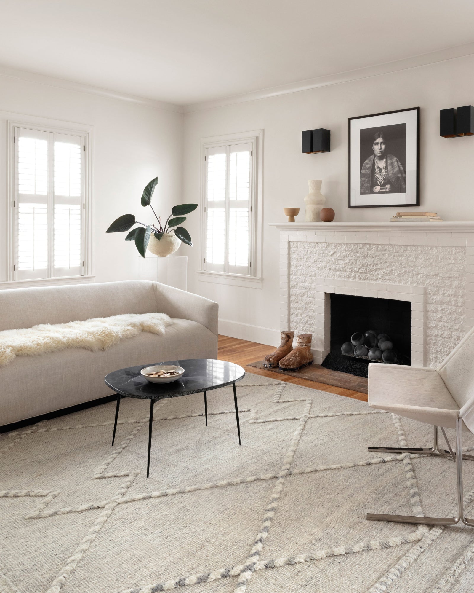 Iman Ivory / Lt. Grey — a Loloi rug at Laurie Yapp Home.