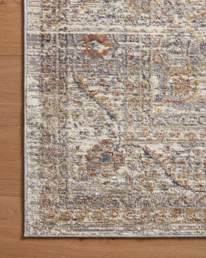 Side view of the Indra Stone / Multi rug.