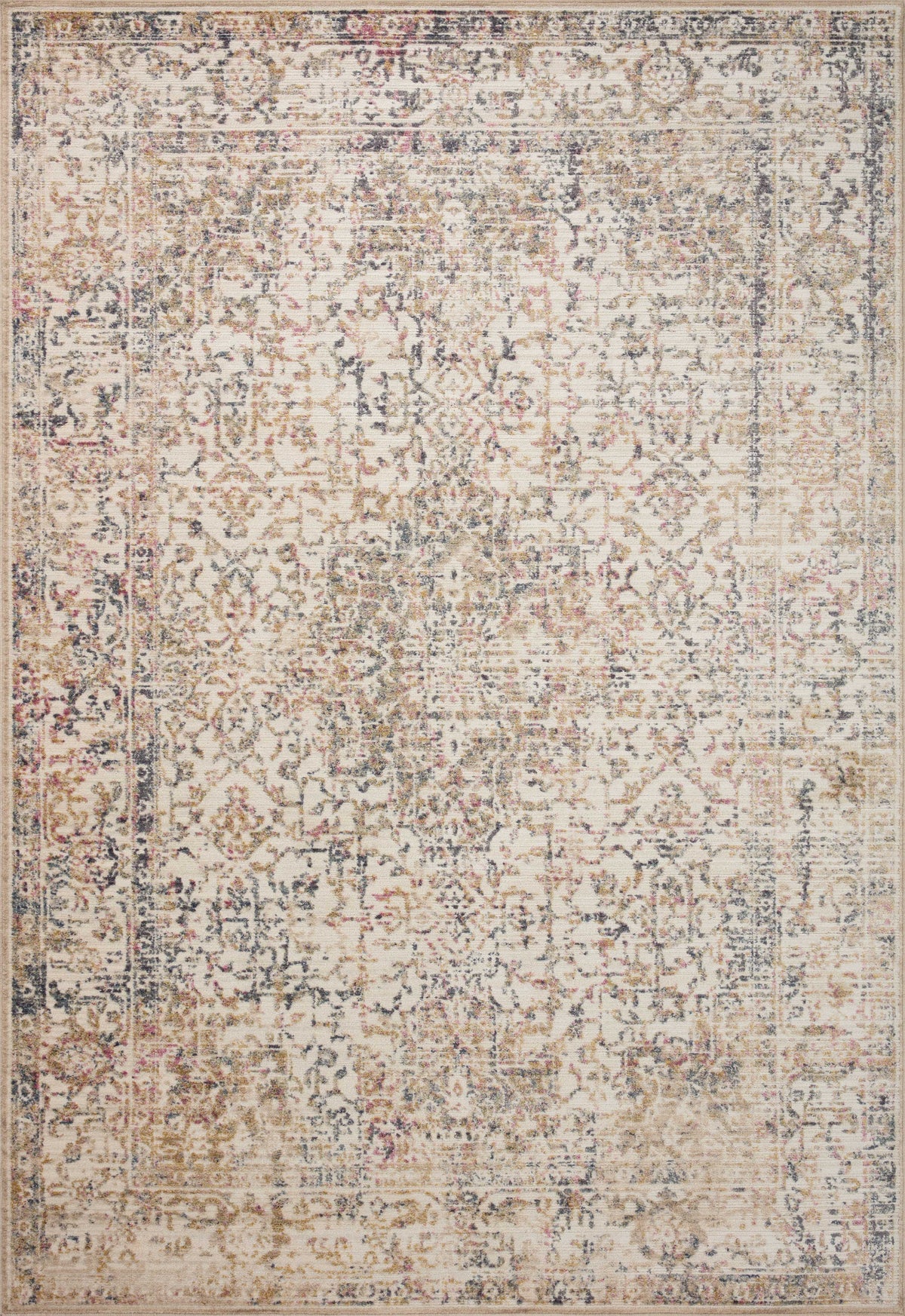 Indra Ivory / Multi — a Loloi rug at Laurie Yapp Home.