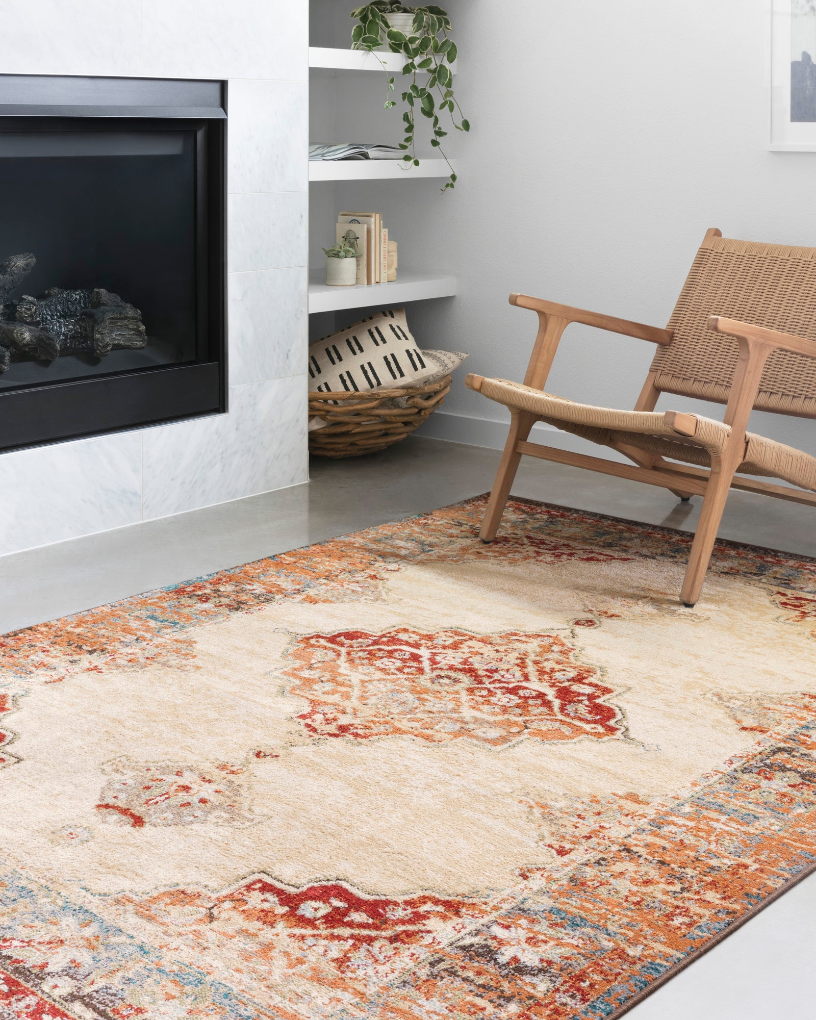 Isadora Ant. Ivory / Sunset — a Loloi rug at Laurie Yapp Home.