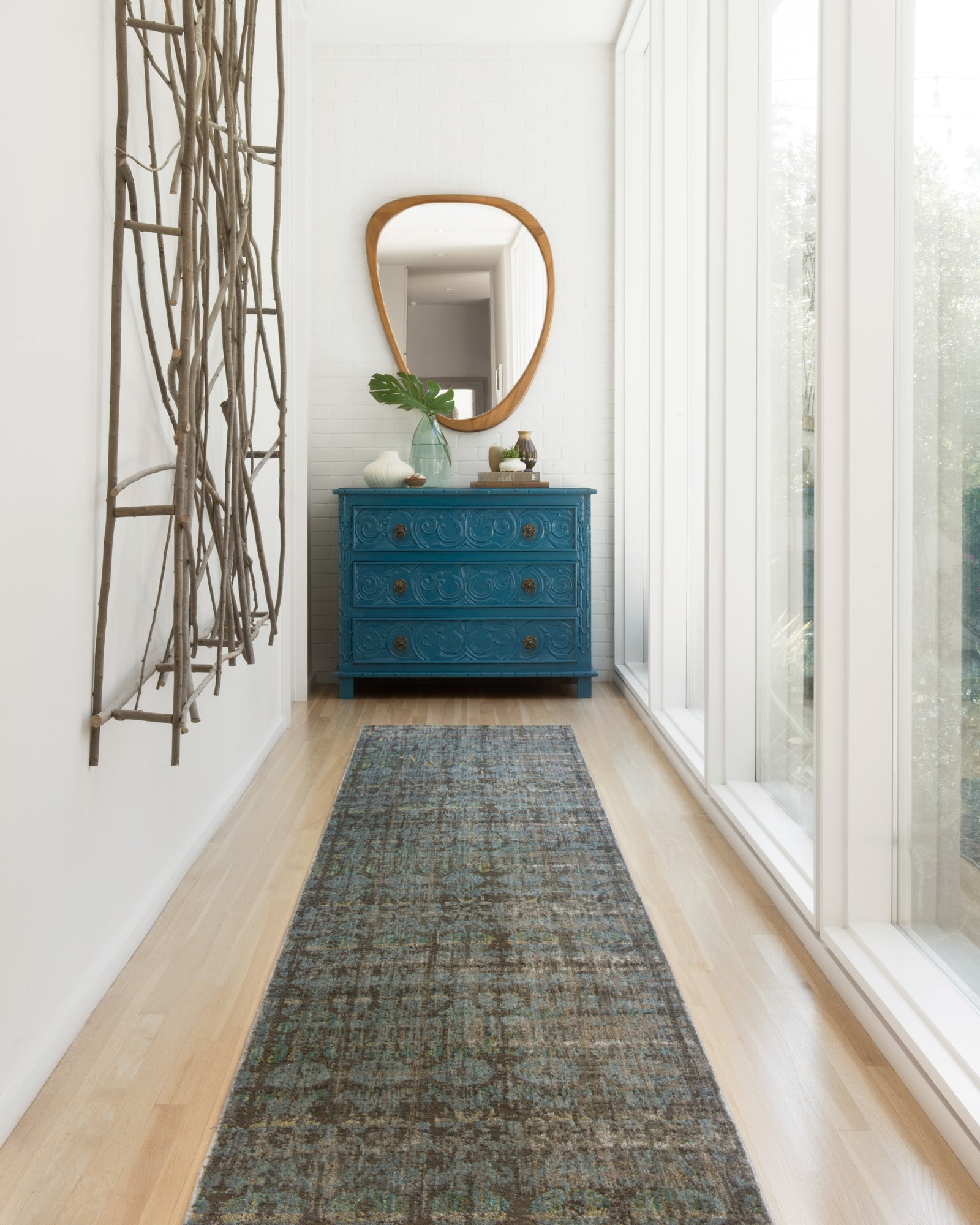 Javari Steel / Lagoon — a Loloi rug at Laurie Yapp Home.