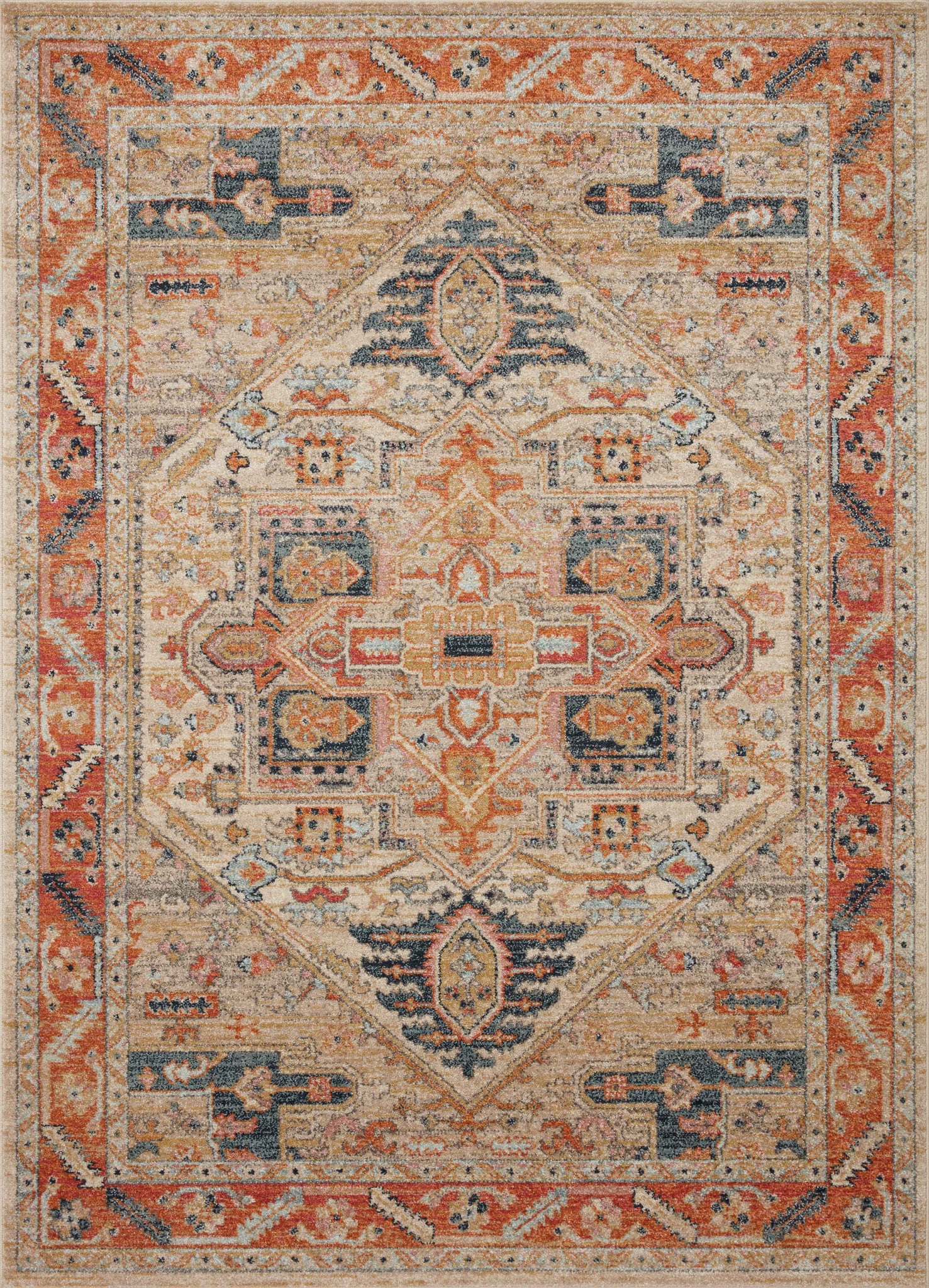 Jocelyn Sand / Multi — a Loloi rug at Laurie Yapp Home.