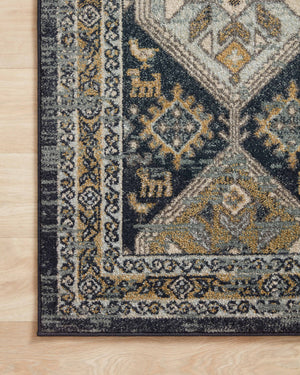 Jocelyn Navy / Blue shown from a different angle to reveal its pattern.