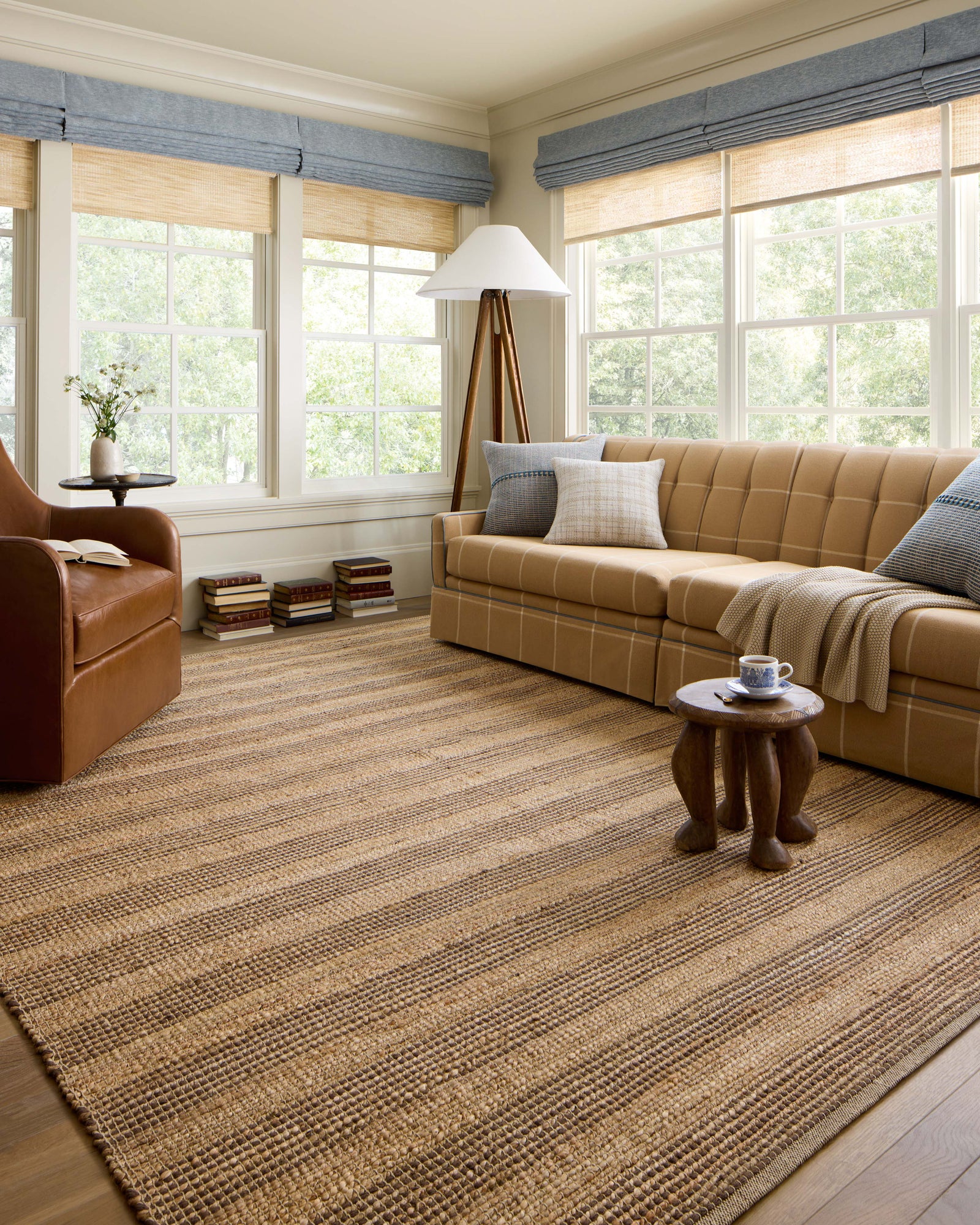 Judy Natural / Chocolate — a Loloi rug at Laurie Yapp Home.
