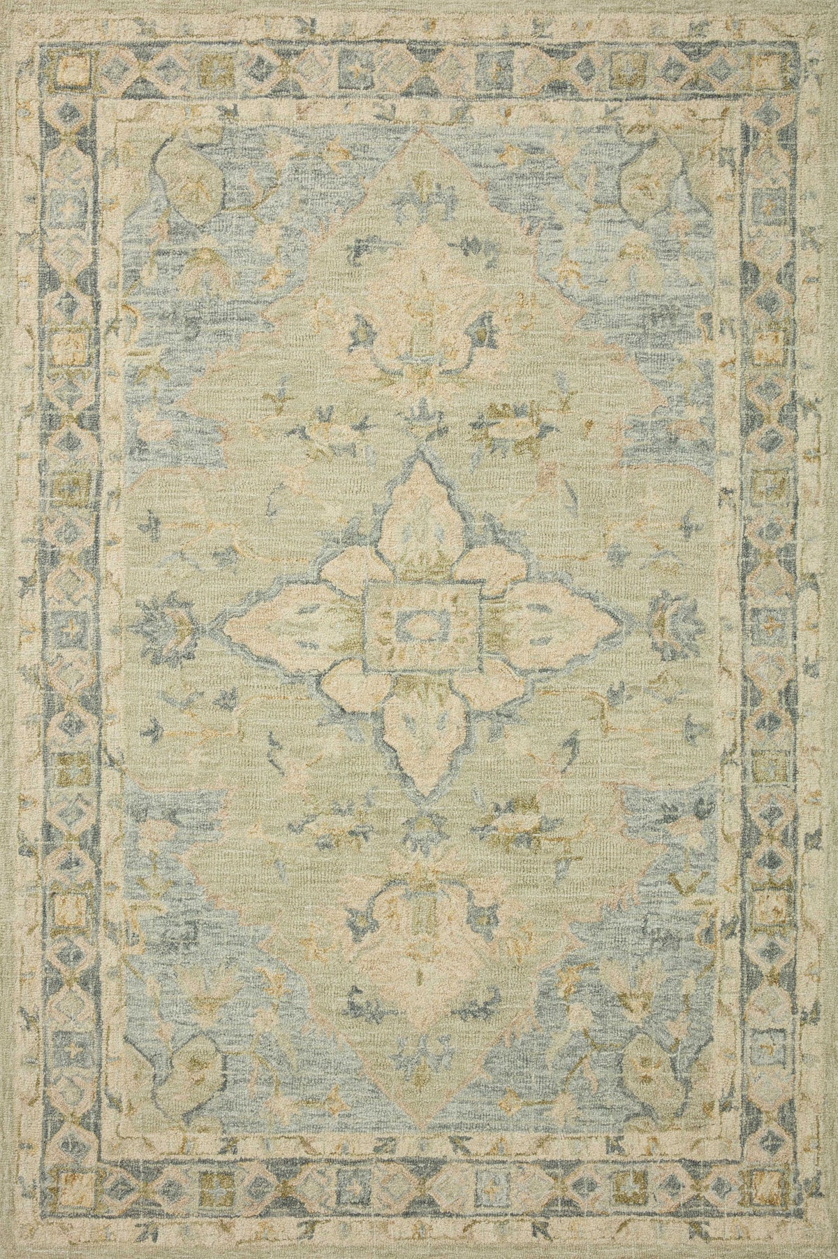 Julian Seafoam Green / Spa — a Loloi rug at Laurie Yapp Home.