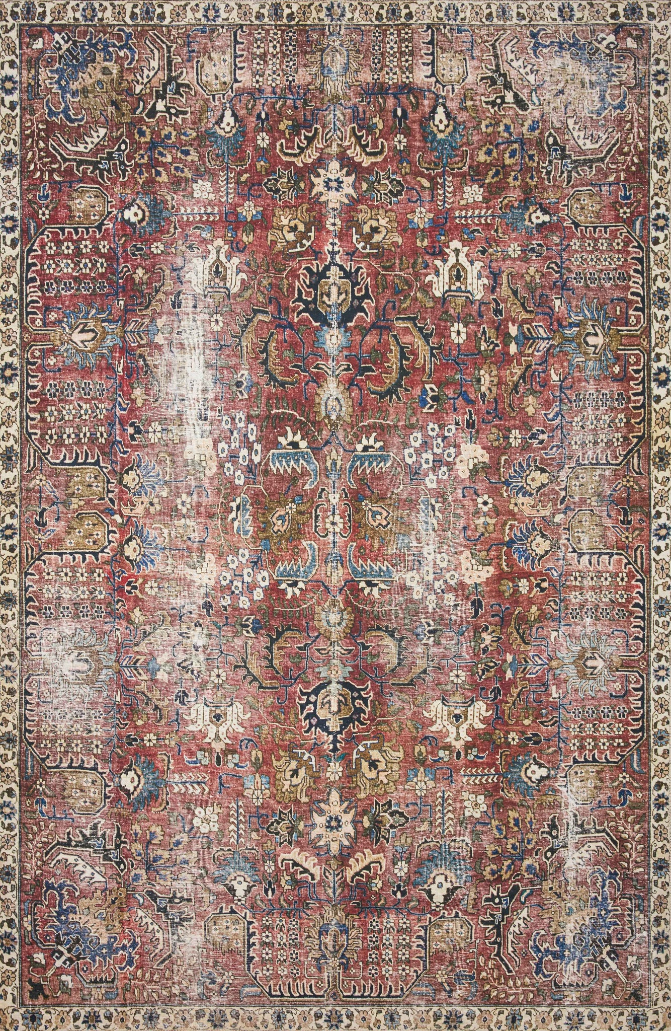 Jules Merlot / Multi — a Loloi rug at Laurie Yapp Home.