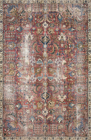 Jules Merlot / Multi — a Loloi rug at Laurie Yapp Home.