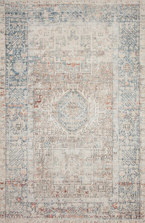 Jules Natural / Ocean — a Loloi rug at Laurie Yapp Home.