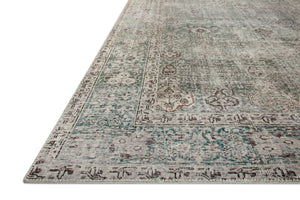 Jules Emerald / Antique Ivory shown from a different angle to reveal its pattern.