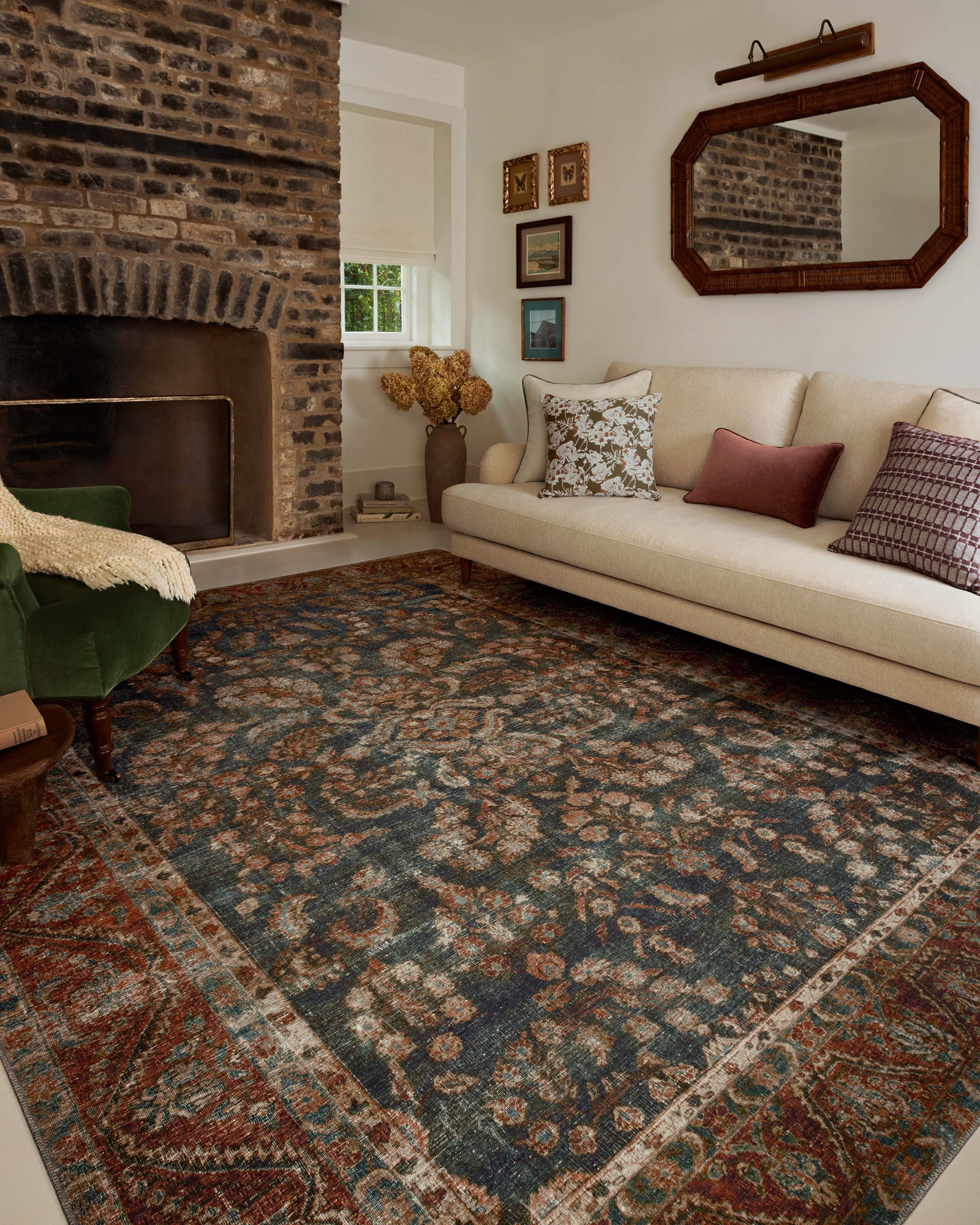 Jules Ocean / Spice — a Loloi rug at Laurie Yapp Home.