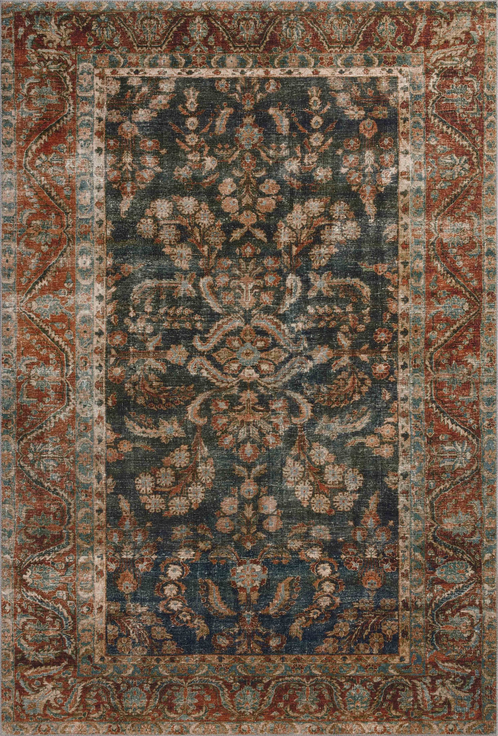 Jules Ocean / Spice — a Loloi rug at Laurie Yapp Home.