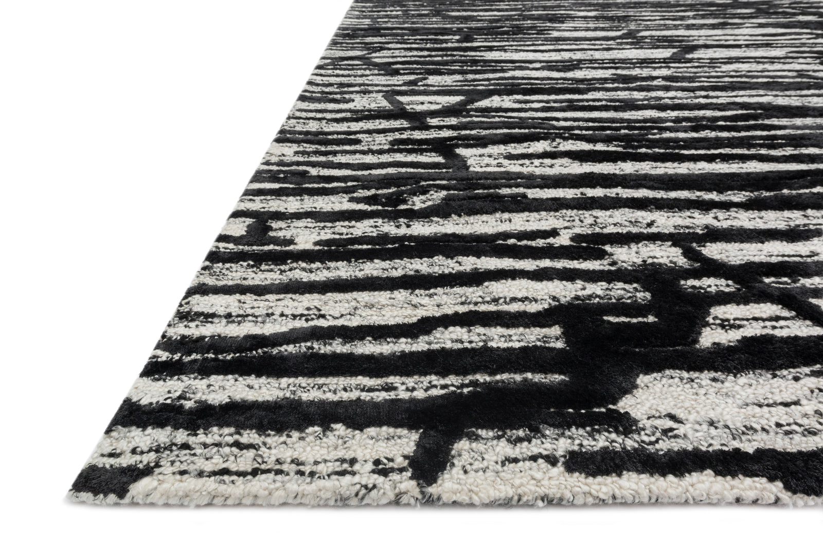 Juneau Ivory / Black — a Loloi rug at Laurie Yapp Home.