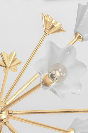 Julieta Chandelier 40.25" shown from a second angle to highlight the frame, arms, and shade detail.
