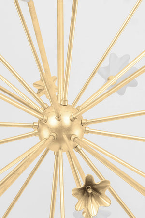 Julieta Chandelier 55.5" shown from a second angle to highlight the frame, arms, and shade detail.