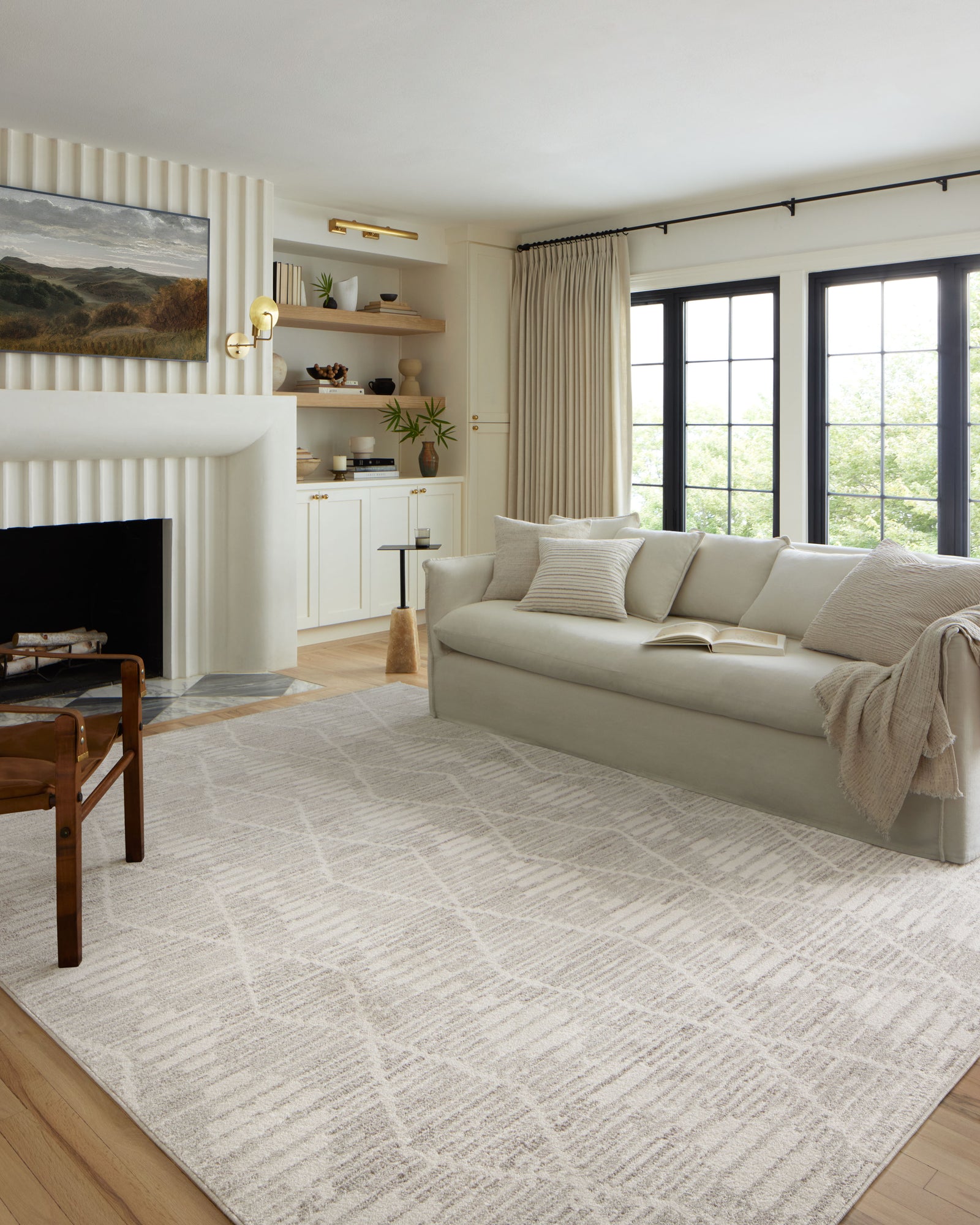 Kamala Ivory / Silver — a Loloi rug at Laurie Yapp Home.