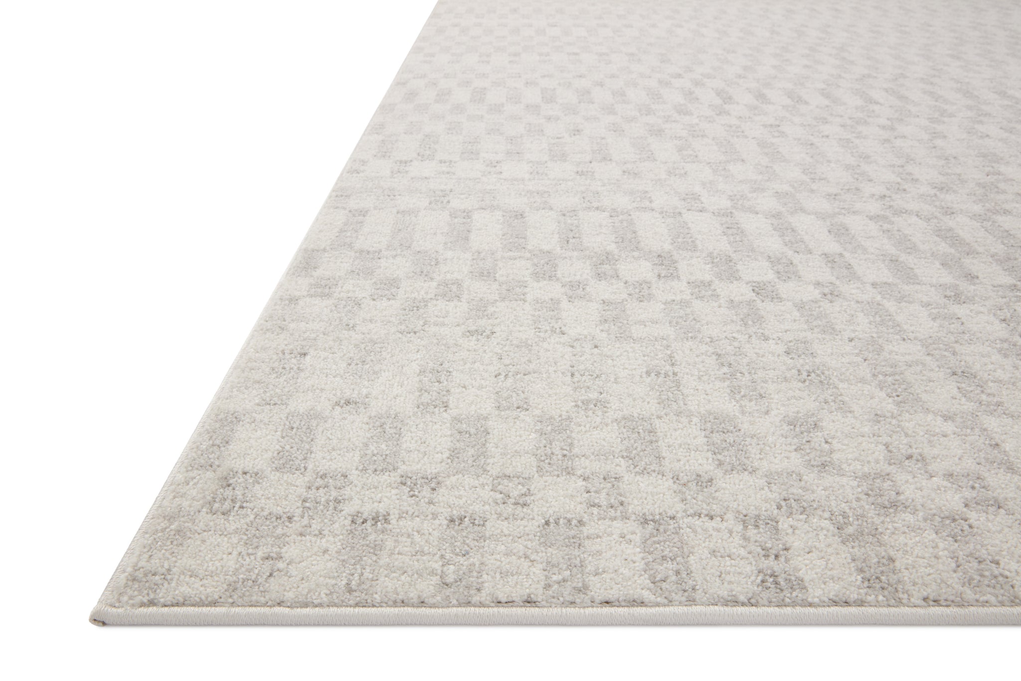 Kamala Ivory / Grey shown from a different angle to reveal its pattern.
