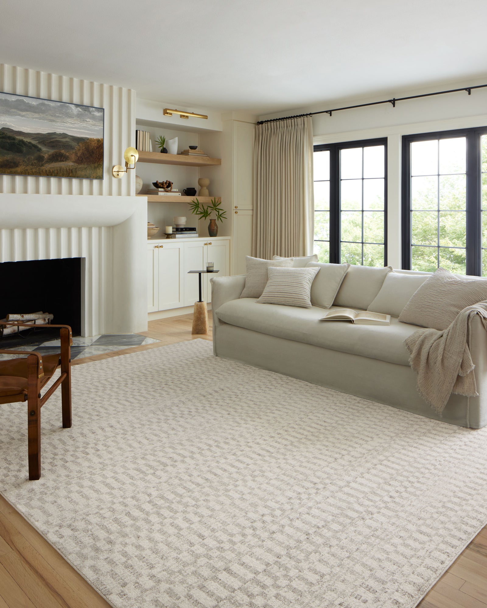Kamala Ivory / Grey — a Loloi rug at Laurie Yapp Home.