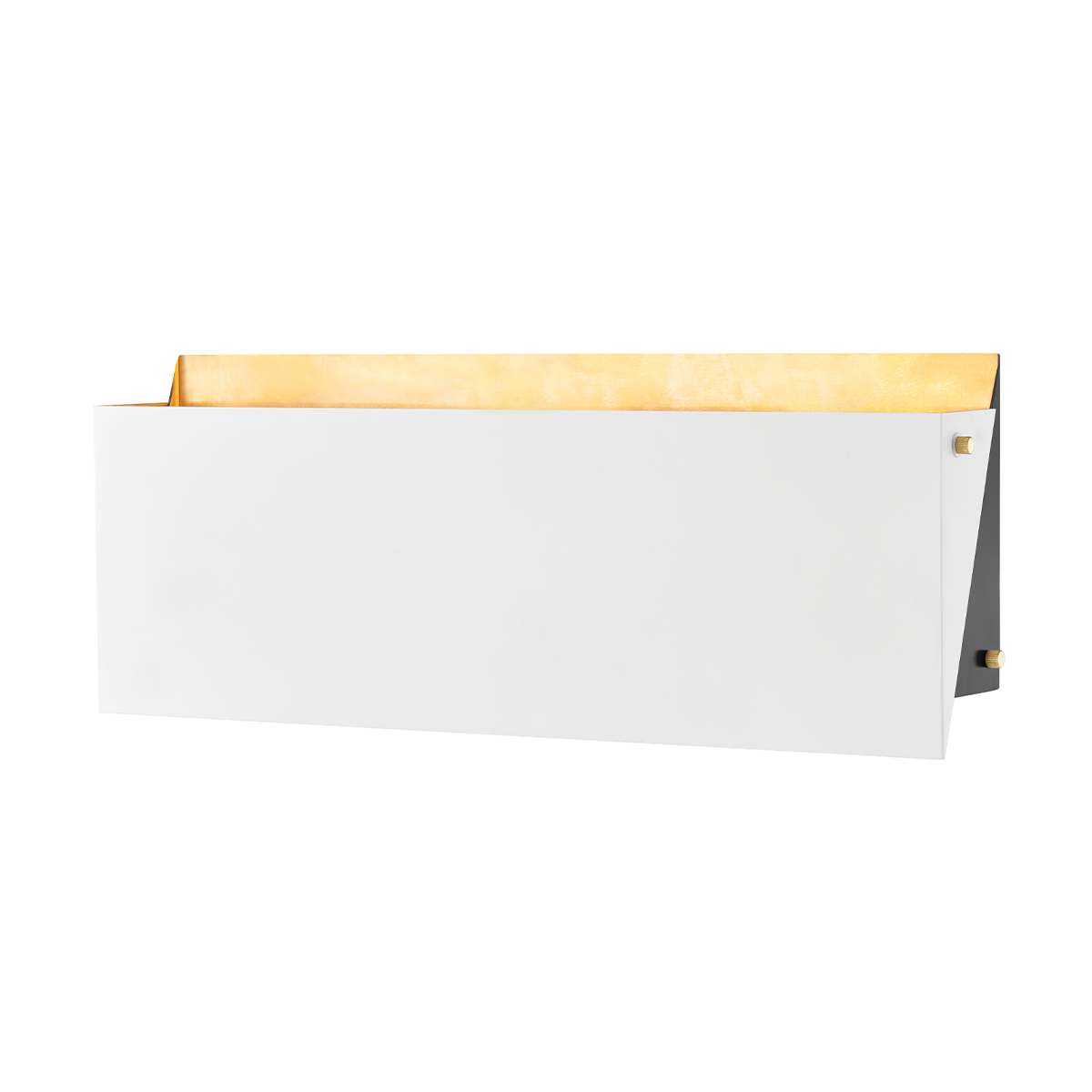 Ratio Wall Sconce 18.5" in aged brass — a Hudson Valley wall sconce for bathrooms, hallways, and living rooms at Laurie Yapp Home.