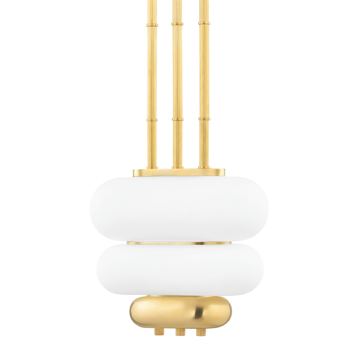 Palisade Pendant 11.75" in aged brass — a Hudson Valley pendant for kitchens, entries, and dining rooms at Laurie Yapp Home.