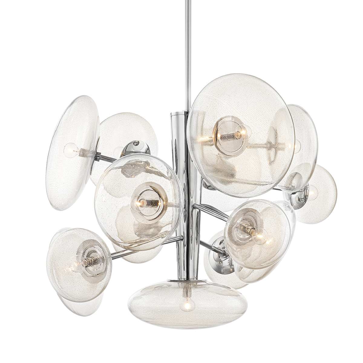 Opera Chandelier 55" in aged brass — a Hudson Valley chandelier for dining rooms, entries, and living rooms at Laurie Yapp Home.