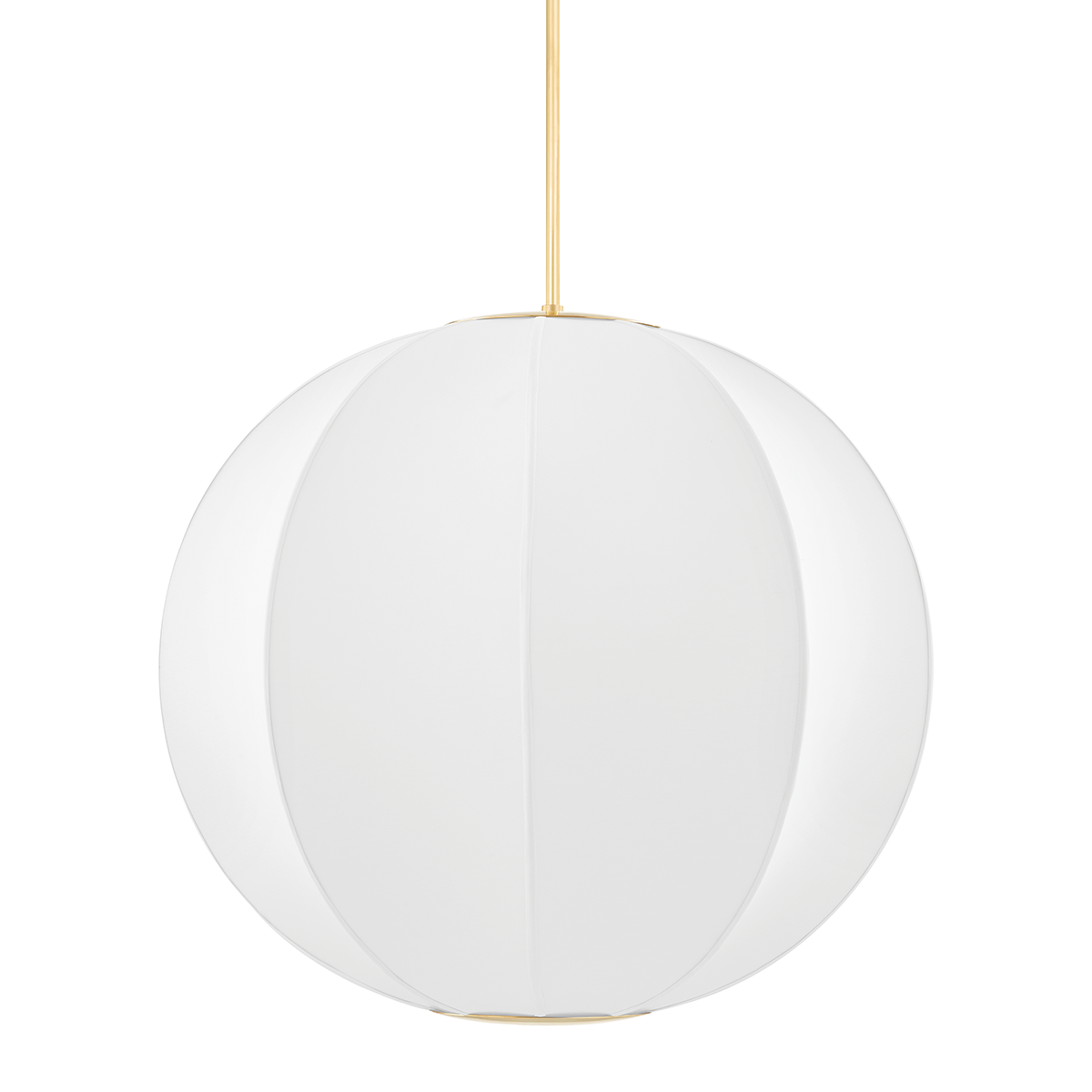 Jupiter Pendant 28" in aged brass — a Hudson Valley pendant for kitchens, entries, and dining rooms at Laurie Yapp Home.