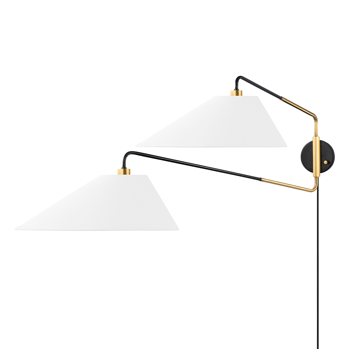 Duo Plug-In Sconce — a Hudson Valley plug-in sconce for bedrooms, living rooms, and reading nooks at Laurie Yapp Home.