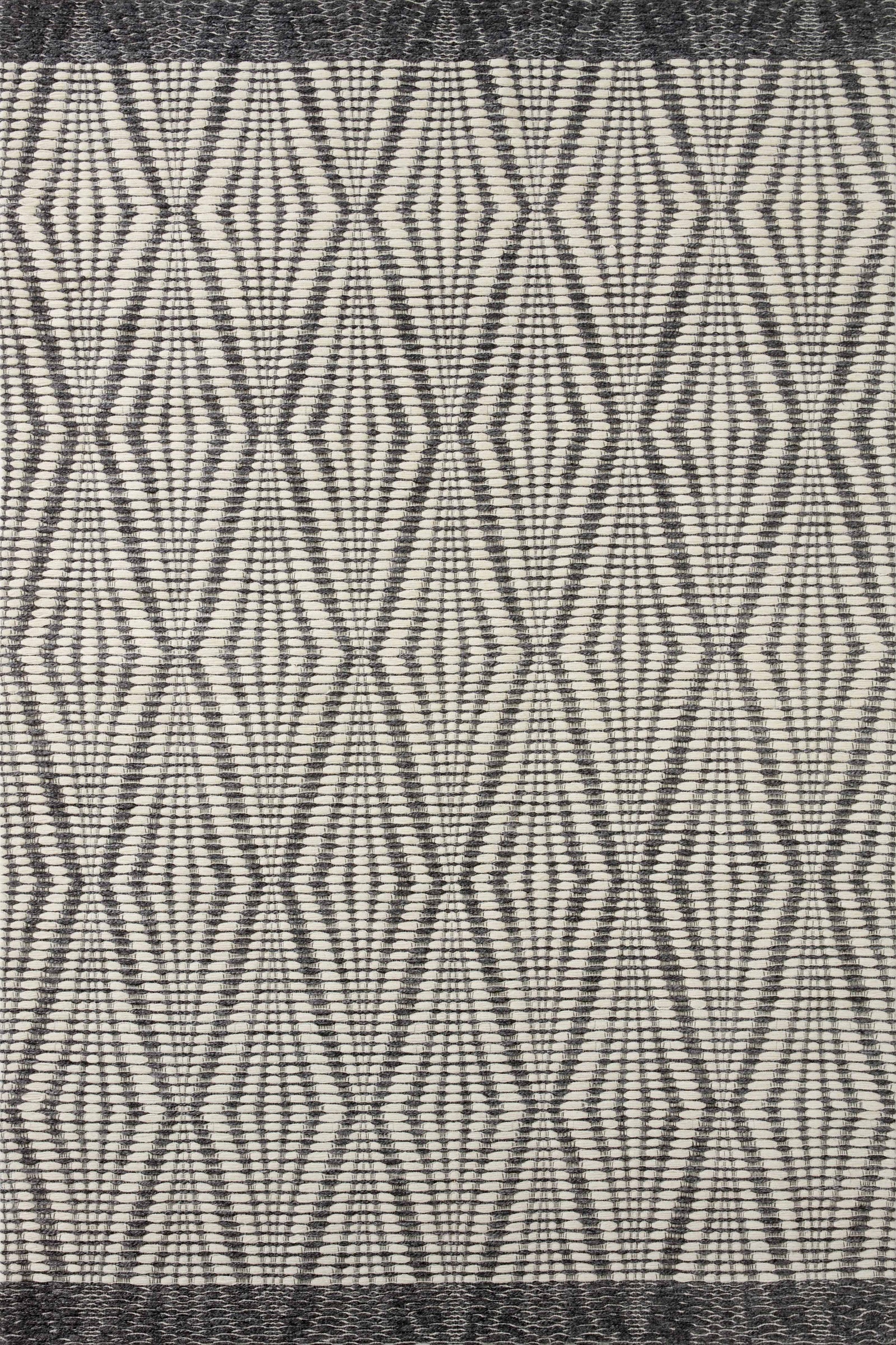 Kenzie Ivory / Charcoal — a Loloi rug at Laurie Yapp Home.