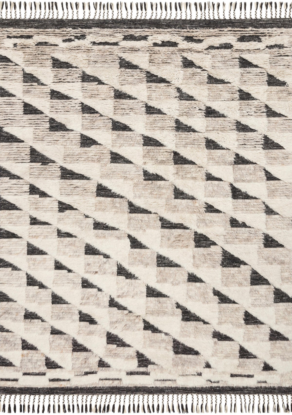 Khalid Natural / Black — a Loloi rug at Laurie Yapp Home.