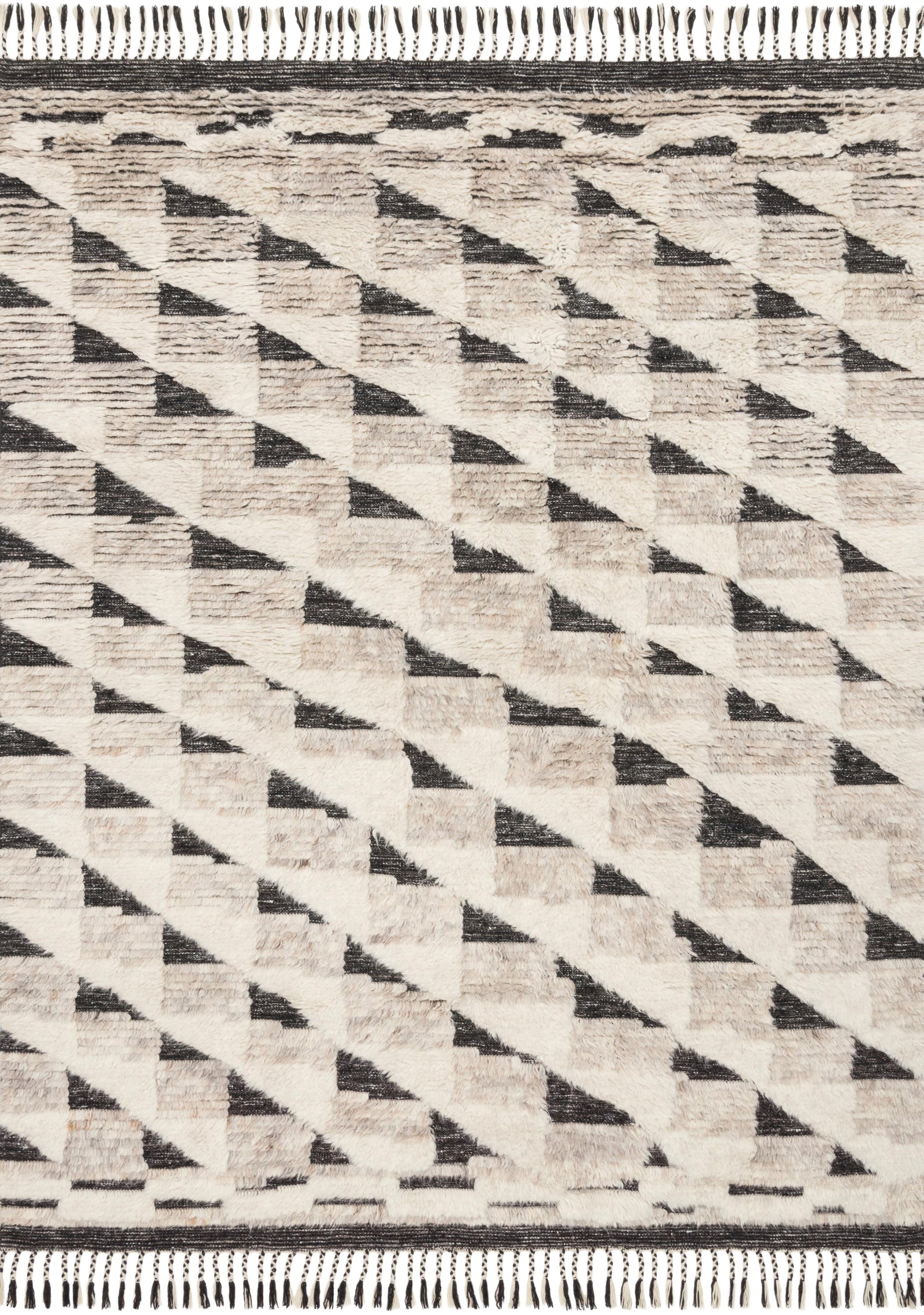 Khalid Natural / Black — a Loloi rug at Laurie Yapp Home.