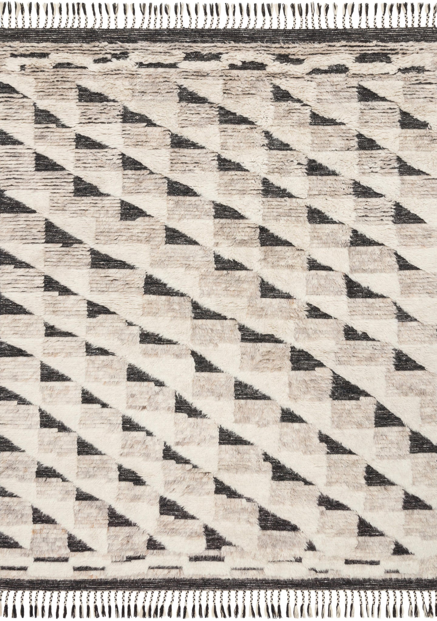 Khalid Natural / Black — a Loloi rug at Laurie Yapp Home.