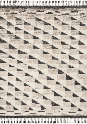 Khalid Natural / Black — a Loloi rug at Laurie Yapp Home.