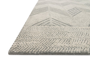 Side view of the Kopa Grey / Ivory rug.