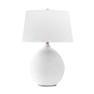 Denali Table Lamp shown from the front to reveal the base and shade proportions.