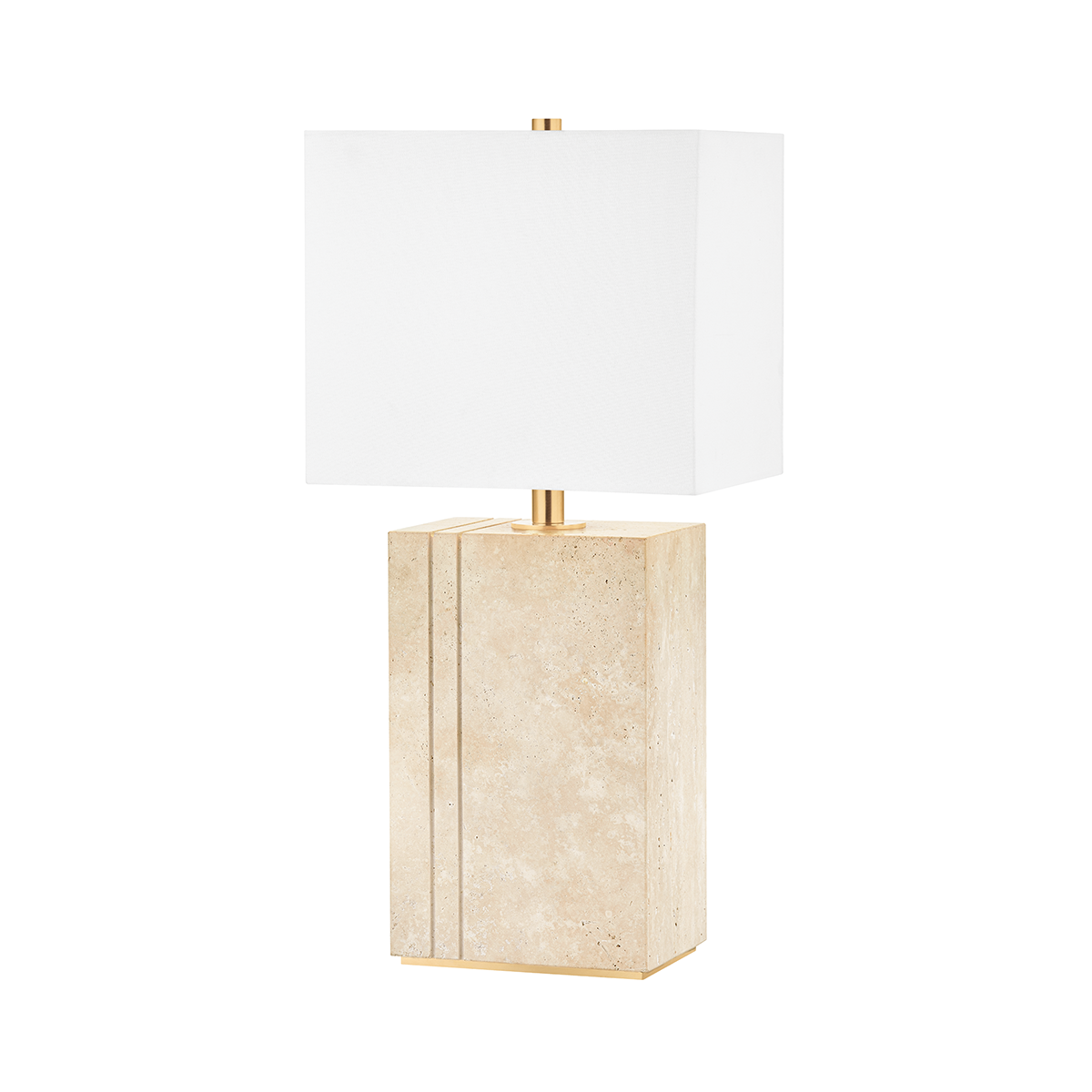 Brownsville Table Lamp 10.5" in aged brass — a Hudson Valley table lamp for living rooms, entries, and bedrooms at Laurie Yapp Home.