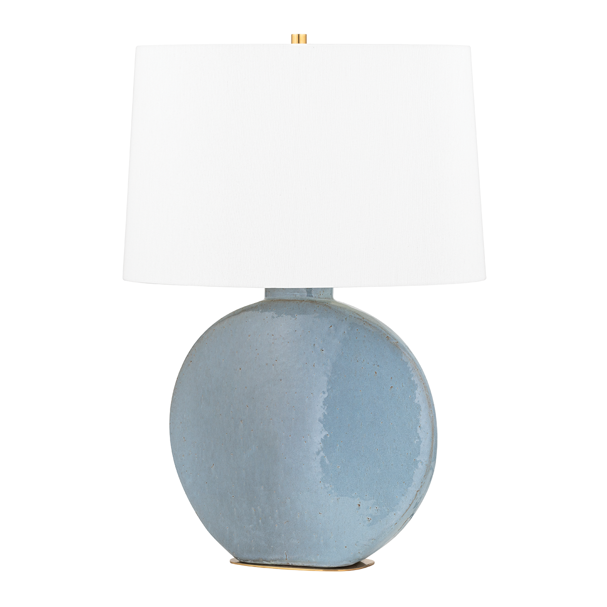 Kimball Table Lamp in aged brass — a Hudson Valley table lamp for living rooms, entries, and bedrooms at Laurie Yapp Home.