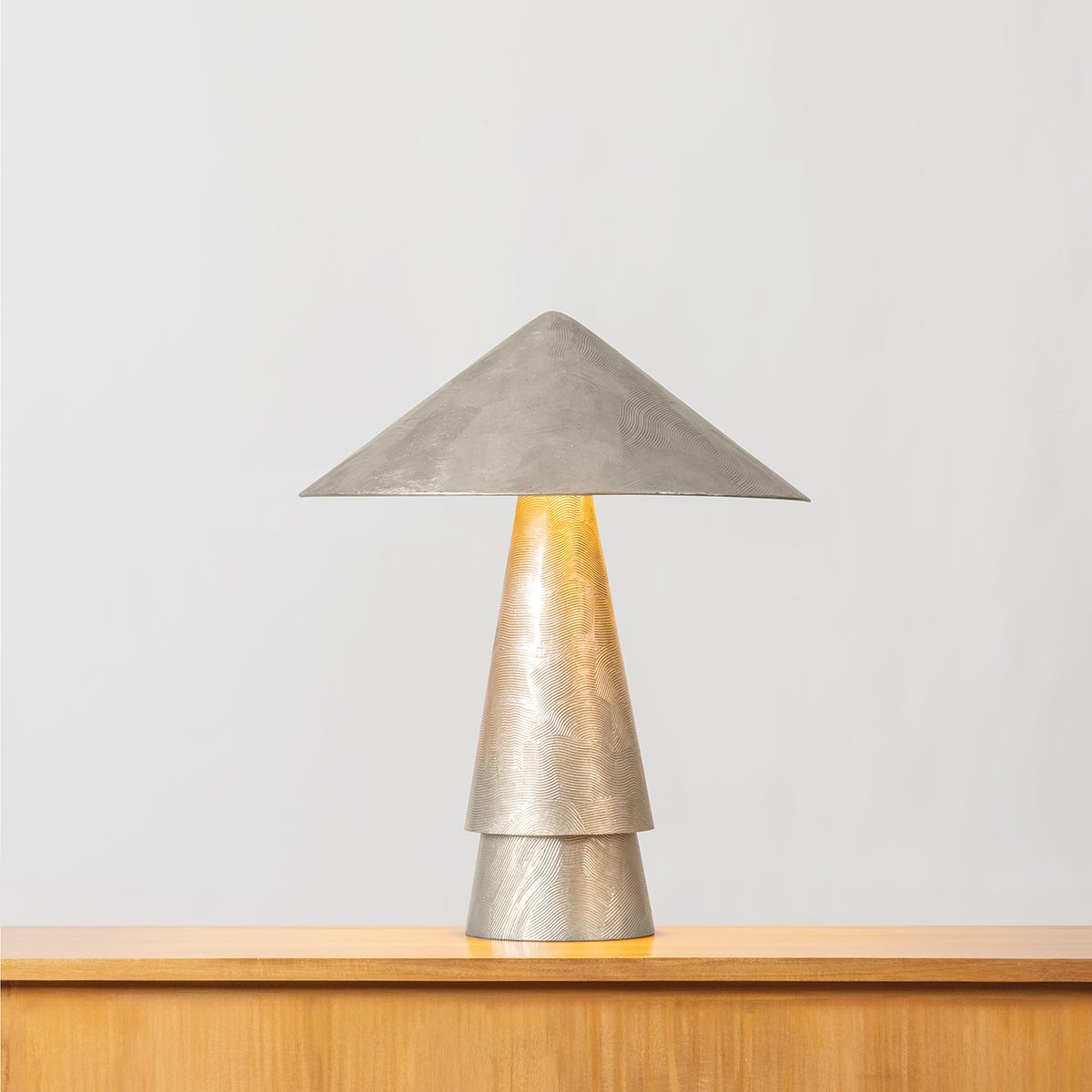 Close-up of the Foxton Table Lamp showing the base and shade proportions.