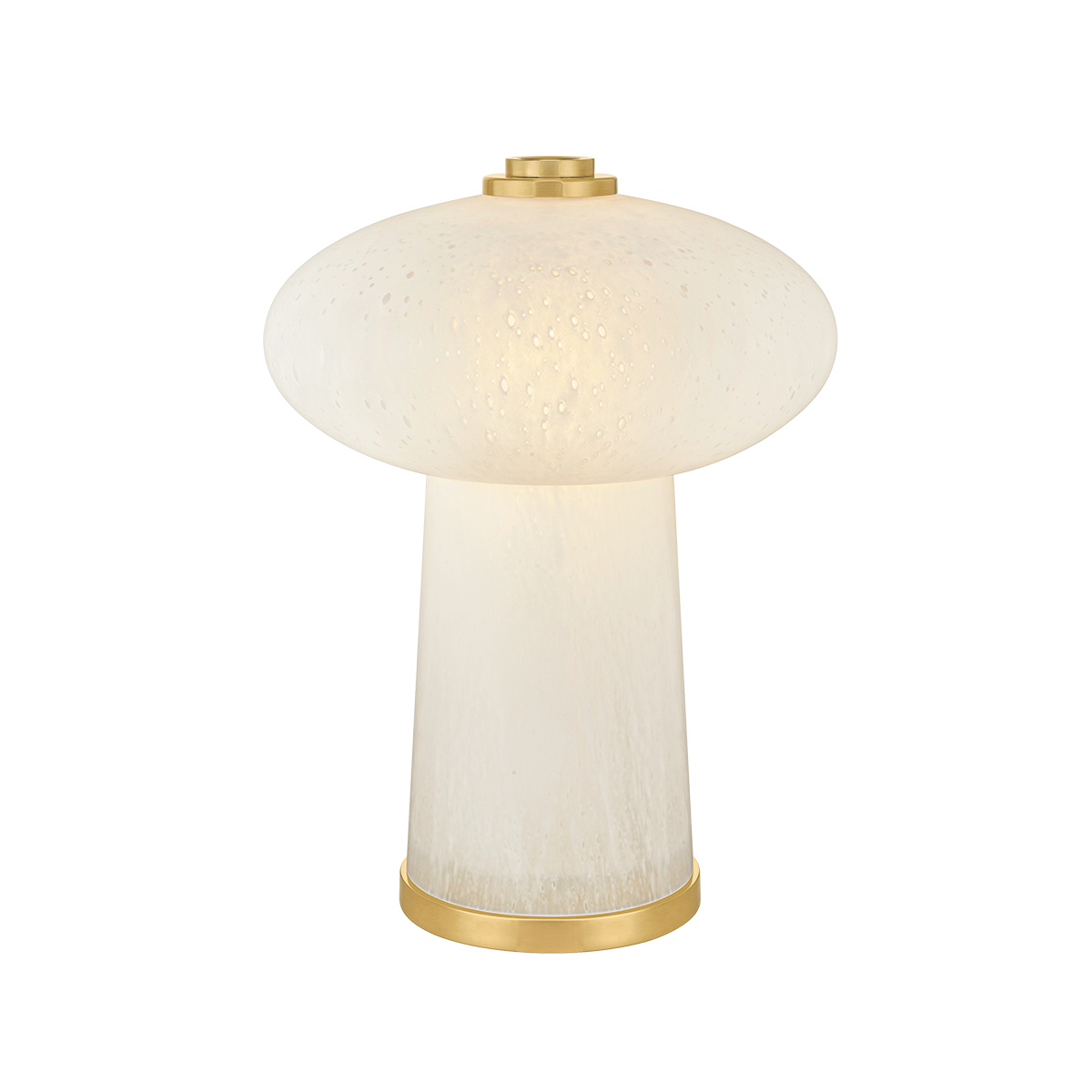 Fords Rechargeable Table Lamp in aged brass — a Hudson Valley rechargeable table lamp for curated interiors at Laurie Yapp Home.