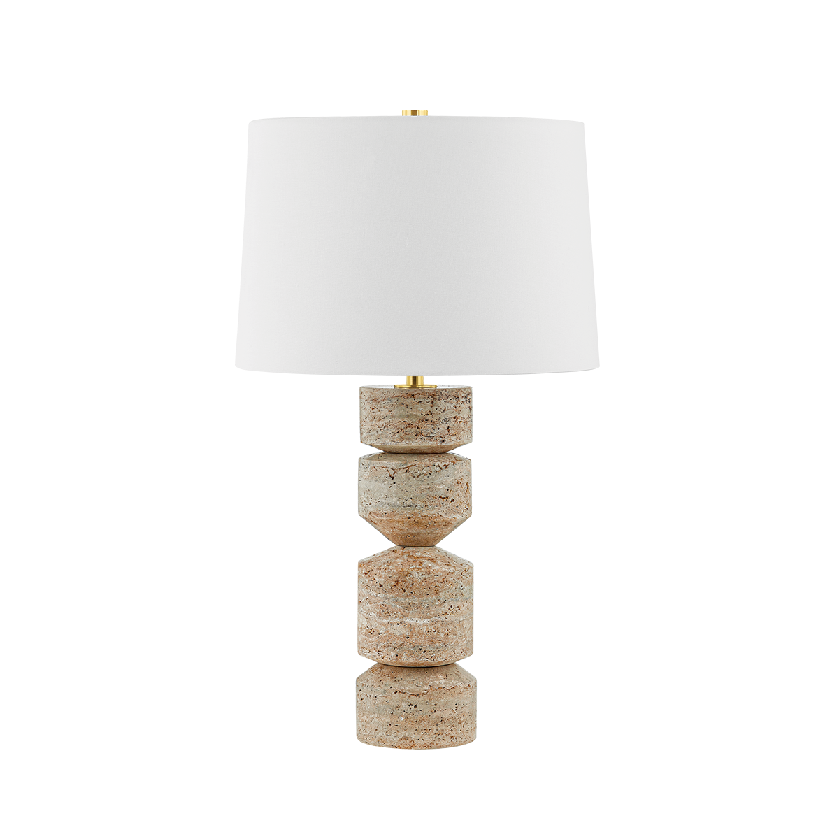 Galeville Table Lamp in aged brass — a Hudson Valley table lamp for living rooms, entries, and bedrooms at Laurie Yapp Home.