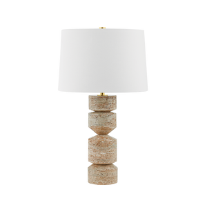 Galeville Table Lamp in aged brass — a Hudson Valley table lamp for living rooms, entries, and bedrooms at Laurie Yapp Home.