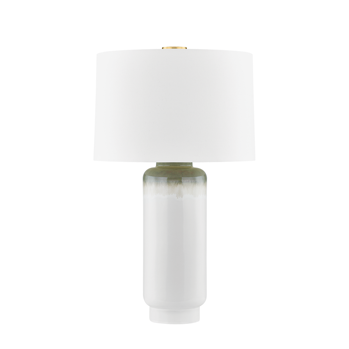 Stafford Table Lamp in aged brass — a Hudson Valley table lamp for living rooms, entries, and bedrooms at Laurie Yapp Home.