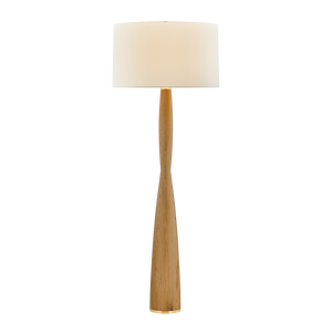 Somers Chase Floor Lamp in aged brass — a Hudson Valley floor lamp for living rooms and reading nooks at Laurie Yapp Home.